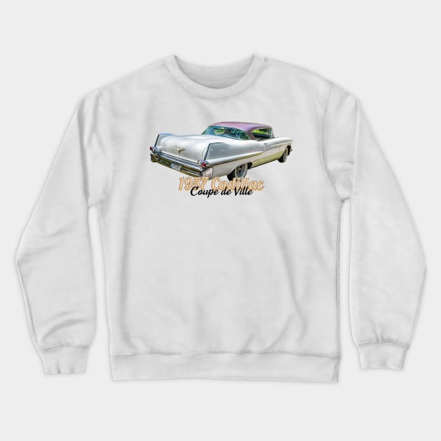 1957 Cadillac Coupe de Ville Crewneck Sweatshirt by Gestalt Imagery